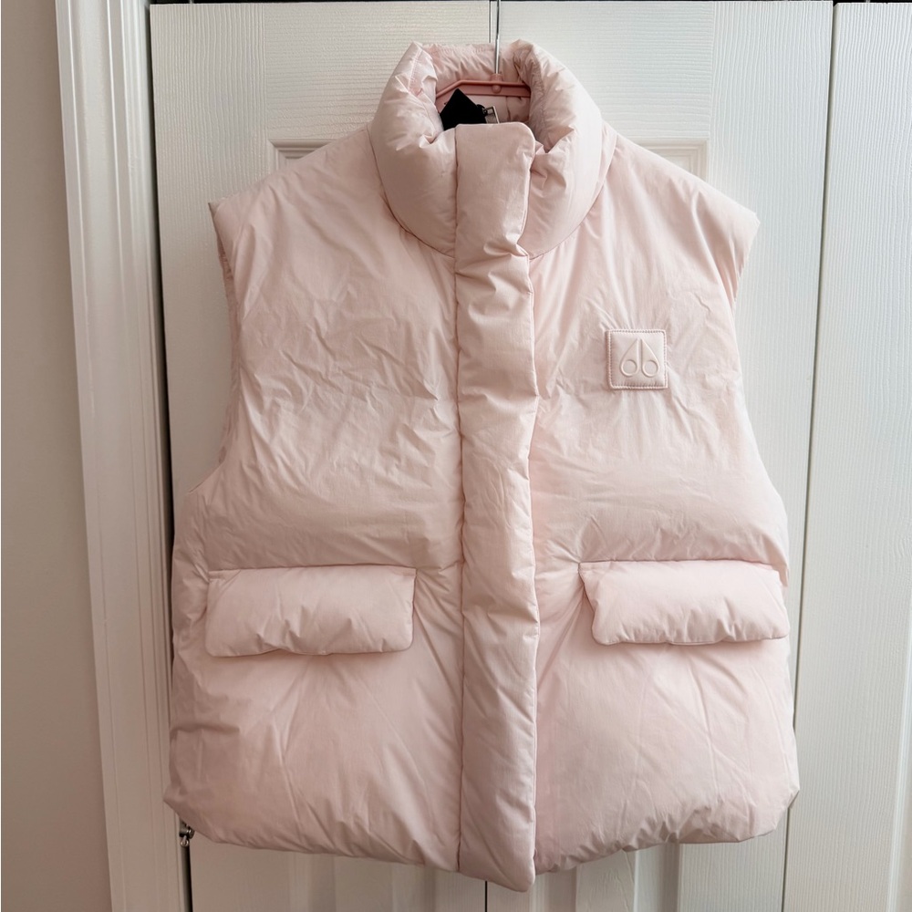 Moose Knuckles Pink Puffer Vest